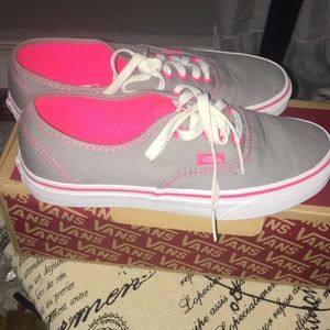 Grey/Pink Vans
